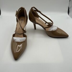 NEW Bella Vita Zabella,Women's Dress Pump, SZ: 8.5 M, Shiny Nude Patent, (NIB)
